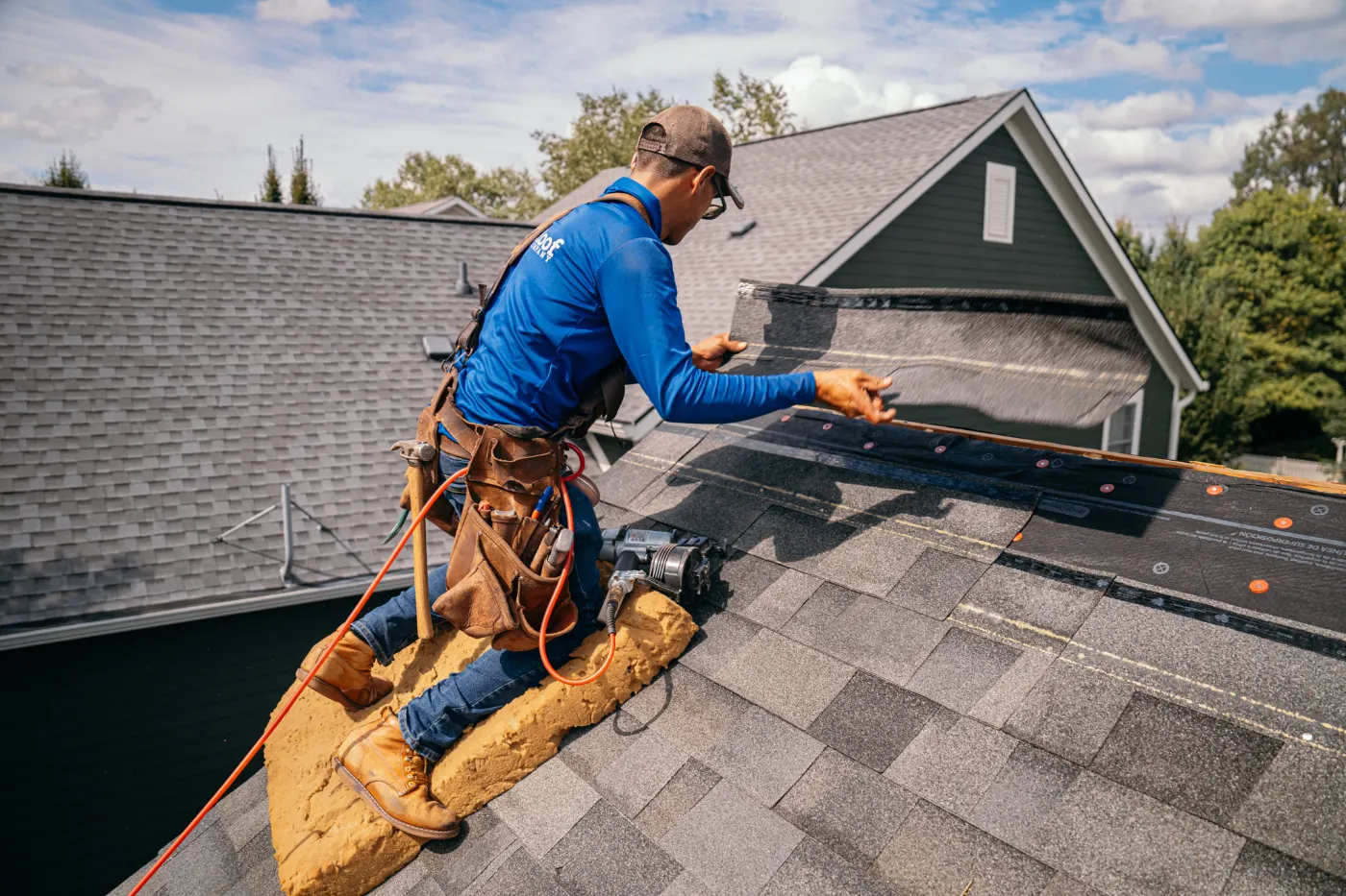 Commercial roof inspection documented in Ellettsville